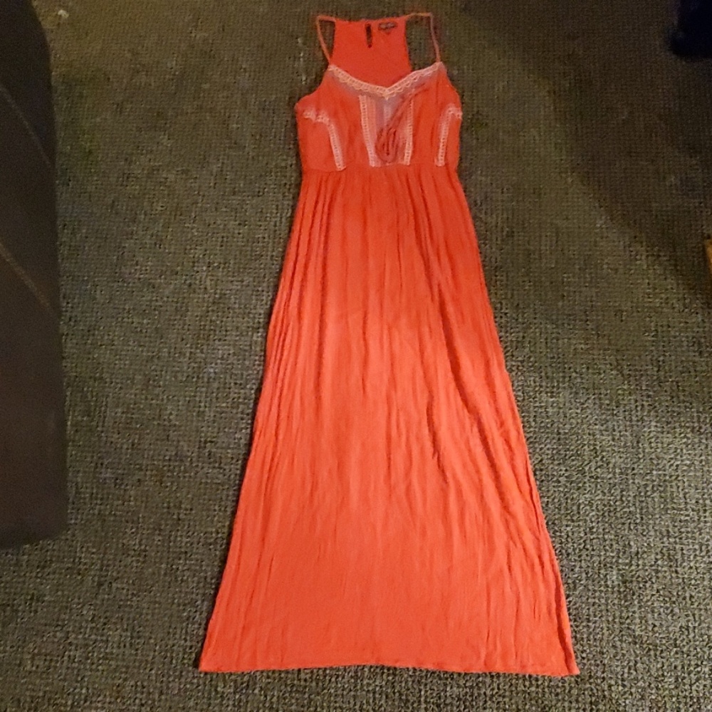 Long Lily Rose asymmetrical maxi dress